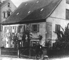 Historische Ansicht des Badhauses aus Georgensgmünd. 