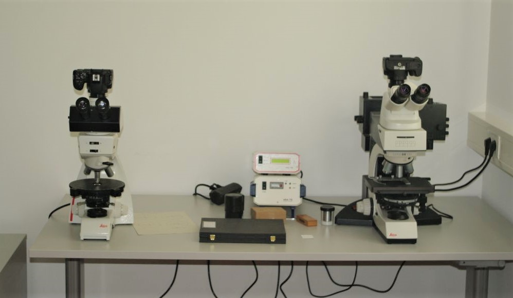 Das Bild zeigt zwei Mikroskope.